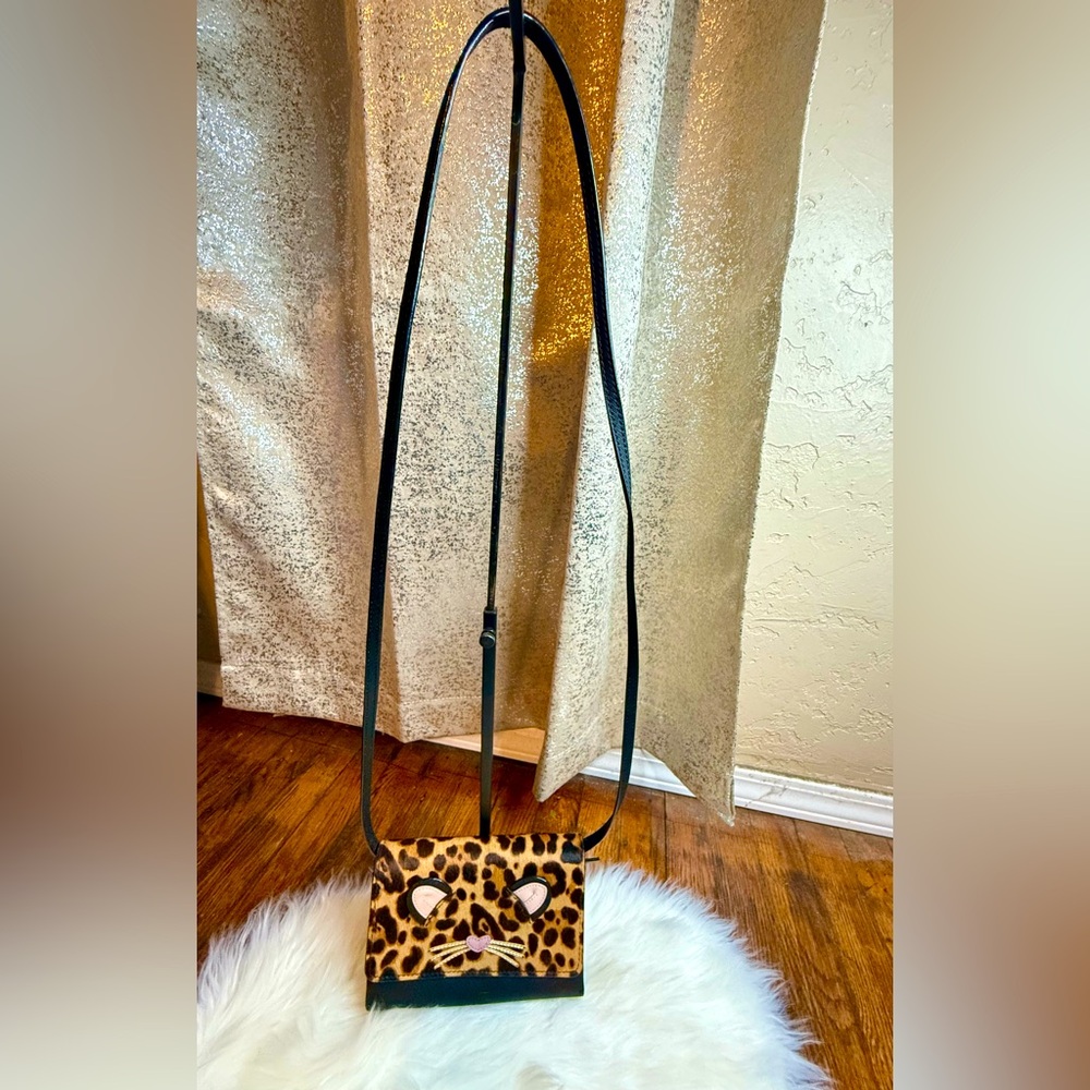 ❗️RARE❗️EUC Kate Spade Run Wild Leopard Crossbody Bag